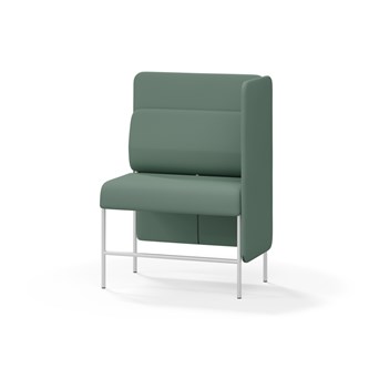 Adapt 90 sohva, medium selkänoja, sivupaneeli vasemmalla, ik 65, K 128
