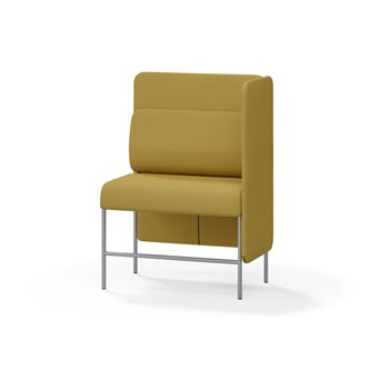 Adapt 90 sohva, medium selkänoja, sivupaneeli vasemmalla, ik 65, K 128