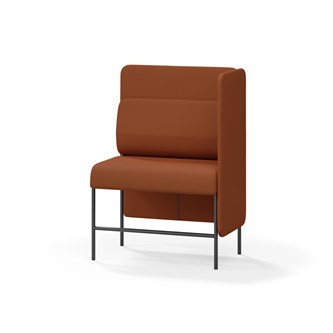 Adapt 90 sohva, medium selkänoja, sivupaneeli vasemmalla, ik 65, K 128