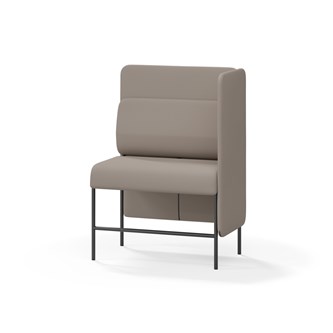 Adapt 90 sohva, medium selkänoja, sivupaneeli vasemmalla, ik 65, K 128