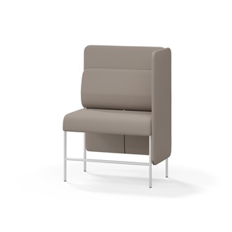 Adapt 90 sohva, medium selkänoja, sivupaneeli vasemmalla, ik 65, K 128