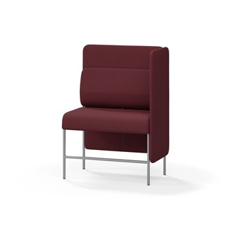Adapt 90 sohva, medium selkänoja, sivupaneeli vasemmalla, ik 65, K 128