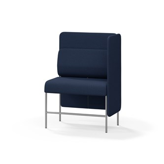 Adapt 90 sohva, medium selkänoja, sivupaneeli vasemmalla, ik 65, K 128