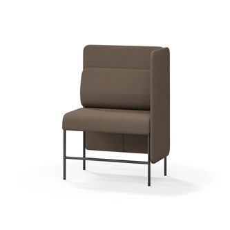 Adapt 90 sohva, medium selkänoja, sivupaneeli vasemmalla, ik 65, K 128