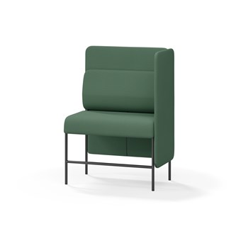 Adapt 90 sohva, medium selkänoja, sivupaneeli vasemmalla, ik 65, K 128