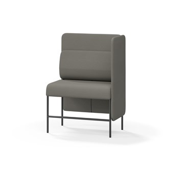 Adapt 90 sohva, medium selkänoja, sivupaneeli vasemmalla, ik 65, K 128