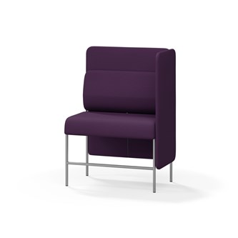 Adapt 90 sohva, medium selkänoja, sivupaneeli vasemmalla, ik 65, K 128