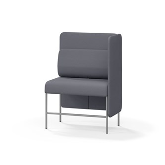 Adapt 90 sohva, medium selkänoja, sivupaneeli vasemmalla, ik 65, K 128