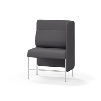 Adapt 90 sohva, medium selkänoja, sivupaneeli vasemmalla, ik 65, K 128