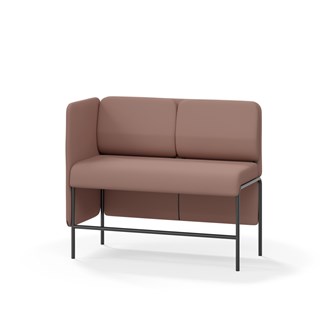 Adapt 120 sohva, matala selkänoja, sivupaneeli oikealla, ik 65, K 108