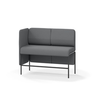 Adapt 120 sohva, matala selkänoja, sivupaneeli oikealla, ik 65, K 108