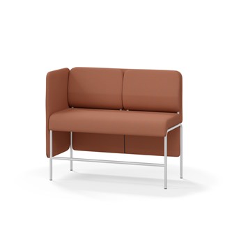 Adapt 120 sohva, matala selkänoja, sivupaneeli oikealla, ik 65, K 108