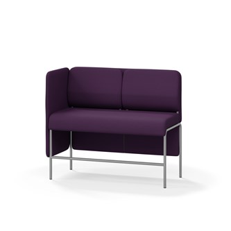 Adapt 120 sohva, matala selkänoja, sivupaneeli oikealla, ik 65, K 108