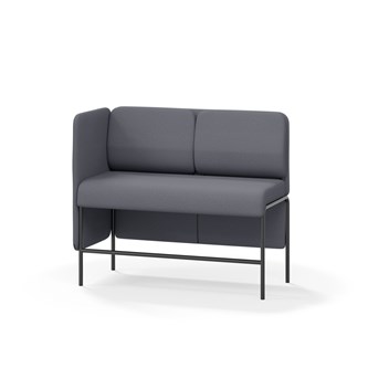 Adapt 120 sohva, matala selkänoja, sivupaneeli oikealla, ik 65, K 108