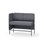 Adapt 120 sohva, matala selkänoja, sivupaneeli oikealla, ik 65, K 108