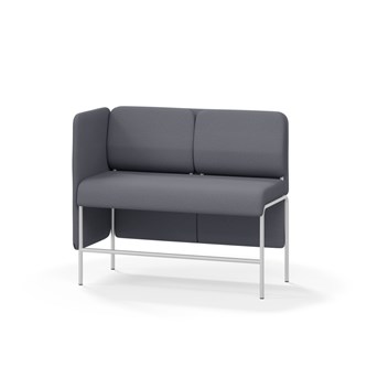 Adapt 120 sohva, matala selkänoja, sivupaneeli oikealla, ik 65, K 108