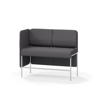 Adapt 120 sohva, matala selkänoja, sivupaneeli oikealla, ik 65, K 108