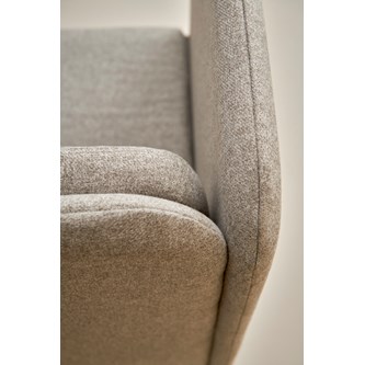 Adapt 120 sohva, matala selkänoja, sivupaneeli oikealla, ik 65, K 108