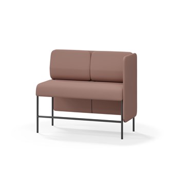Adapt 120 sohva, matala selkänoja, sivupaneeli vasemmalla, ik 65, K 108
