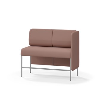 Adapt 120 sohva, matala selkänoja, sivupaneeli vasemmalla, ik 65, K 108