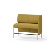 Adapt 120 sohva, matala selkänoja, sivupaneeli vasemmalla, ik 65, K 108