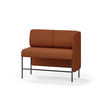Adapt 120 sohva, matala selkänoja, sivupaneeli vasemmalla, ik 65, K 108