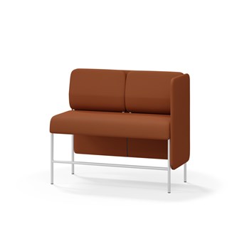Adapt 120 sohva, matala selkänoja, sivupaneeli vasemmalla, ik 65, K 108
