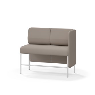 Adapt 120 sohva, matala selkänoja, sivupaneeli vasemmalla, ik 65, K 108