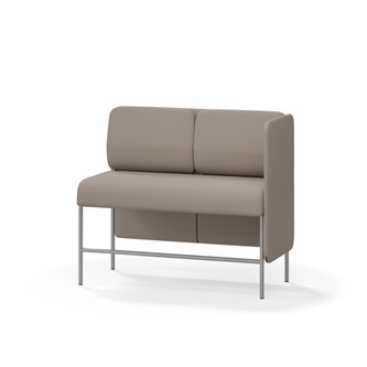 Adapt 120 sohva, matala selkänoja, sivupaneeli vasemmalla, ik 65, K 108