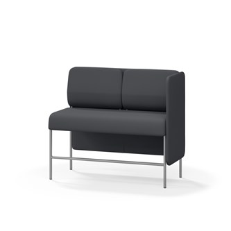 Adapt 120 sohva, matala selkänoja, sivupaneeli vasemmalla, ik 65, K 108
