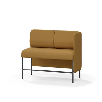 Adapt 120 sohva, matala selkänoja, sivupaneeli vasemmalla, ik 65, K 108