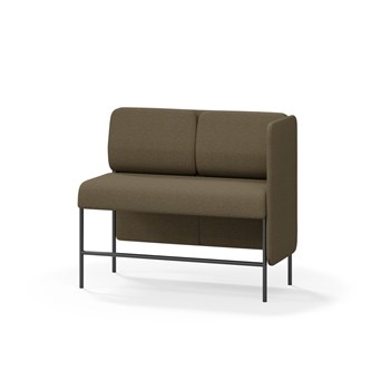 Adapt 120 sohva, matala selkänoja, sivupaneeli vasemmalla, ik 65, K 108