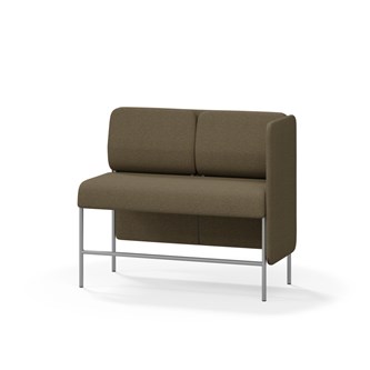 Adapt 120 sohva, matala selkänoja, sivupaneeli vasemmalla, ik 65, K 108