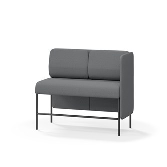 Adapt 120 sohva, matala selkänoja, sivupaneeli vasemmalla, ik 65, K 108