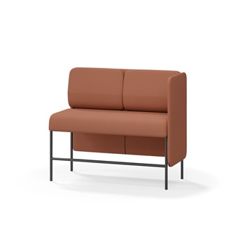 Adapt 120 sohva, matala selkänoja, sivupaneeli vasemmalla, ik 65, K 108