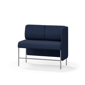 Adapt 120 sohva, matala selkänoja, sivupaneeli vasemmalla, ik 65, K 108
