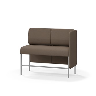 Adapt 120 sohva, matala selkänoja, sivupaneeli vasemmalla, ik 65, K 108