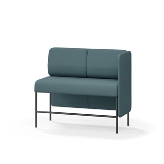 Adapt 120 sohva, matala selkänoja, sivupaneeli vasemmalla, ik 65, K 108
