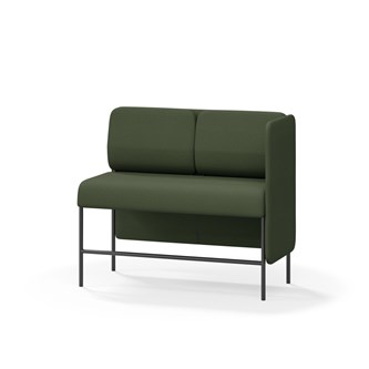 Adapt 120 sohva, matala selkänoja, sivupaneeli vasemmalla, ik 65, K 108