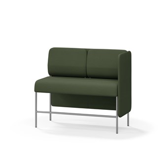 Adapt 120 sohva, matala selkänoja, sivupaneeli vasemmalla, ik 65, K 108