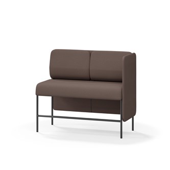 Adapt 120 sohva, matala selkänoja, sivupaneeli vasemmalla, ik 65, K 108