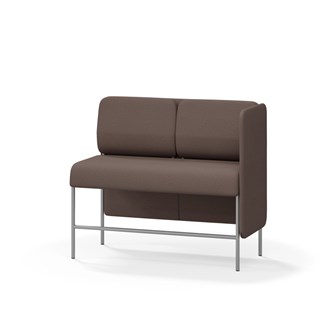 Adapt 120 sohva, matala selkänoja, sivupaneeli vasemmalla, ik 65, K 108