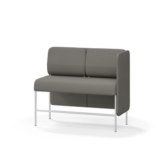 Adapt 120 sohva, matala selkänoja, sivupaneeli vasemmalla, ik 65, K 108