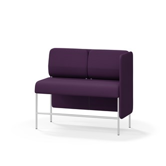 Adapt 120 sohva, matala selkänoja, sivupaneeli vasemmalla, ik 65, K 108