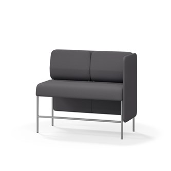 Adapt 120 sohva, matala selkänoja, sivupaneeli vasemmalla, ik 65, K 108