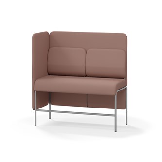 Adapt 120 sohva, medium selkänoja, sivupaneeli oikealla, ik 65, K 128