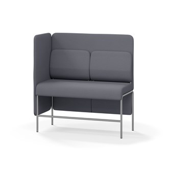 Adapt 120 sohva, medium selkänoja, sivupaneeli oikealla, ik 65, K 128