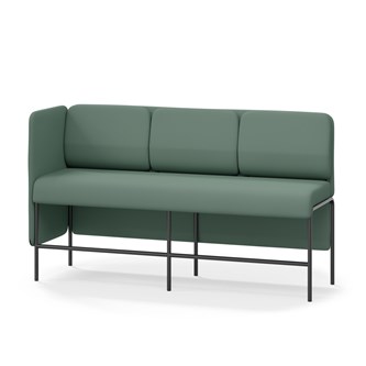 Adapt 180 sohva, matala selkänoja, sivupaneeli oikealla, ik 65, K 108