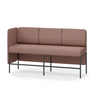 Adapt 180 sohva, matala selkänoja, sivupaneeli oikealla, ik 65, K 108