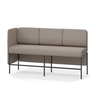 Adapt 180 sohva, matala selkänoja, sivupaneeli oikealla, ik 65, K 108